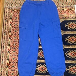 Aritzia Jazz Blue Cargo Sweatpants